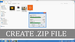 How To CREATE ZIP FILE On WINDOWS 788110 [upl. by Ahtabat]