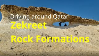 Driving Zekreet Rock Formations Qatar [upl. by Enairda86]