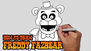 How To Draw Nightmare Fredbear From FNaF 4 Step By Step Video Lesson [upl. by Yremrej]