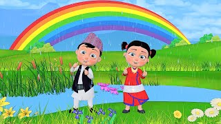 Pani Paryo पानी पर्यो  Nepali Rhymes Collection  लोक प्रिय नेपाली बाल गीत [upl. by Eatnahs]