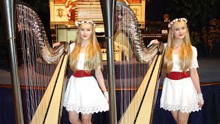 CAROL OF THE HARPS Harp Twins Electric Harp [upl. by Jayne989]