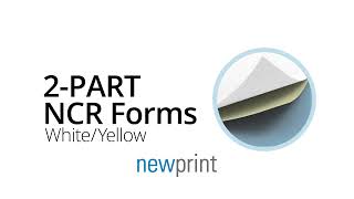 2 Part NCR Carbonless Forms  Newprint [upl. by Gotcher]