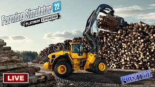 Logging Operations In SilverRun Forest  Farming Simulator 22 [upl. by Pironi]