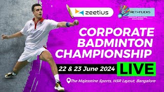 COURT 3  NET FLICKS CORPORATE BADMINTON CHAMPIONSHIP [upl. by Bushore779]