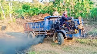 meraung raung diesel 24 pk bawa muatan pasir full [upl. by Aninaj]