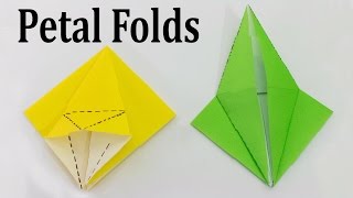 Origami Basics  Petal Folds Tutorial [upl. by Budge]