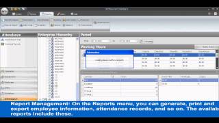 ZKTimenet Tutorial 6  Attendance Management and Report Management [upl. by Benita]