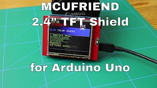 24quot MCUFRIEND TFT Shield for Arduino UNO R3  From ICStationcom [upl. by Essenaj836]