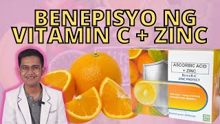 BENEPISYO NG VITAMIN C AT ZINC  BEWELL C ZINC PROTECT [upl. by Arukas]