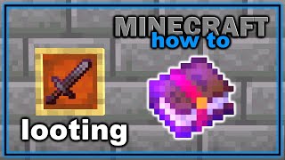 How to Get and Use Looting Enchantment in Minecraft  Easy Minecraft Tutorial [upl. by Pelagias280]