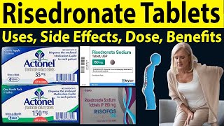 Risedronate sodium 150 mg 35 mg Uses in hindi  Actonel 35 mg for osteoporosis  Uses Side Effect [upl. by Reiss]