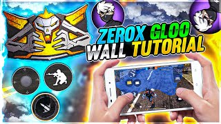 ZEROX FF GLOO WALL TUTORIAL  SPINNER GLOO WALL TRICK LIKE Zerox FF [upl. by Hcirdla]