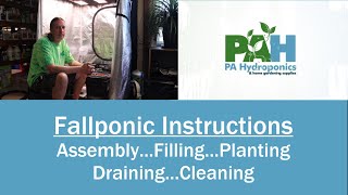 FallPonic Instructions Assembly Filling Planting Draining and Cleaning [upl. by Yniffit808]