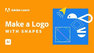 Build your logo with basic shapes in Illustrator  Adobe Creative Cloud [upl. by Khai]