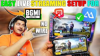 HOW TO STREAM BGMI FROM MOBILE TO PC WITHOUT WIRE EASY METHOD [upl. by Manella]