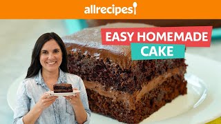 How to Make the Easiest Chocolate Cake From Scratch 🍫 🍰  Easy amp Quick Homemade Chocolate Cake [upl. by Boardman]