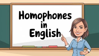 Homophones in English  50  Homophones Vocabulary and Words  Homophones vocabulary for beginners [upl. by Yhtorod16]