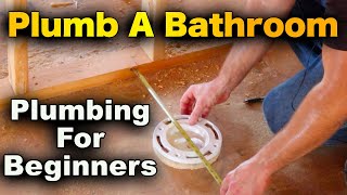 How To Plumb A Bathroom In 20 Minutes  Beginners Guide [upl. by Suzy495]