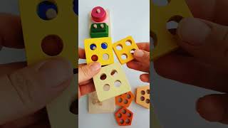 Learn Shapes with Blocks learnshapes funlearning toys [upl. by Car]