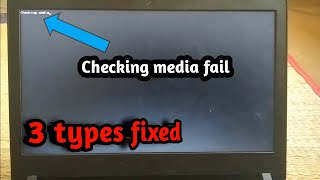 How To Fix Checking Media Fail  laptop not booting default boot device missing or boot failed [upl. by Ahsienahs]