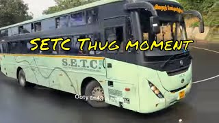 SETC new green bus power in ghat road is very low so much of traffic [upl. by Nessy]