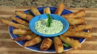 Cuban Yucca Fries  Yuca Frita with cilantro sauce [upl. by David235]