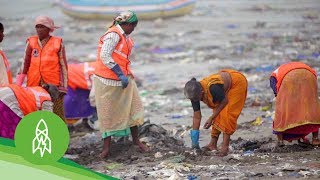 The Man Clearing 9000 Tons of Trash From Mumbai’s Beaches [upl. by Ravo]