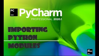 How to import modules in python using PyCharm [upl. by Wickman]