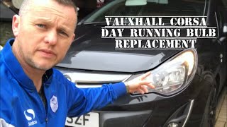 Vauxhall Opel Corsa D Day Running Light Bulb Replacement Side Light Bulb How To Repair [upl. by Jensen]