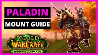 TBC Blood Elf Paladin Epic Mount Guide  Summon Thalassian Charger [upl. by Wendelina]