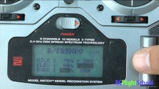 How To Set Dual Rate amp Expo For RC Plane DX6i [upl. by Ydnal608]