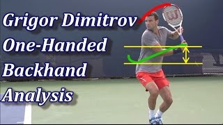 Grigor Dimitrov Backhand Analysis No Racquet [upl. by Ahsiken661]