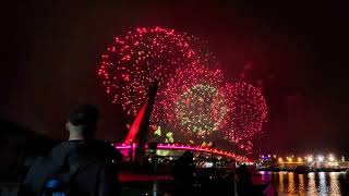 TAIWAN HAPPY NEW YEAR FIREWORKS TAMSUI 2025 [upl. by Beatty]