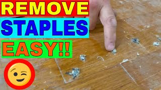 How To Remove Carpet Pad Staples Easily [upl. by Queridas]