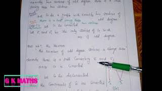 P T the graph G has exactly two vertices of odd degree there is a path joining these two vertices [upl. by Kerrie]