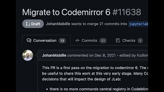 Migration to CodeMirror 6 in JupyterLab [upl. by Gone]