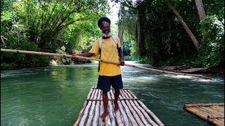 Martha Brae River Rafting Jamaica Bamboo Rafting Falmouth by Rafters Village Martha Brae Jamaika 4k [upl. by Ijies]