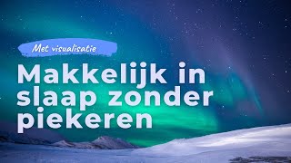 Makkelijk in slaap zonder piekeren  Geleide slaapmeditatie om gedachten en gevoelens los te laten [upl. by Ehttam249]