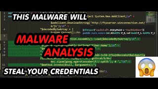 Malware Analysis  Javascript Deobfuscation of Credential Exfiltrator  Initial Access RAT  ILSpy [upl. by Hctim]