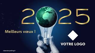 Vidéo voeux Bonne année originale 🌎💡🎉 2025 FX110  Vidéostorytelling by Néologis [upl. by Mcneely20]