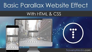 Basic Parallax Website With HTML amp CSS [upl. by Atinyl]