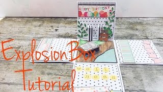 DIY ExplosionBox Wellness tutorial deutsch [upl. by Attennhoj]