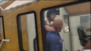 GTA V Train Hijacking [upl. by Purdum]