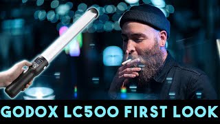 Godox LC500 First Look  Portable Bicolor LED Light Stick for Photography [upl. by Lleumas901]