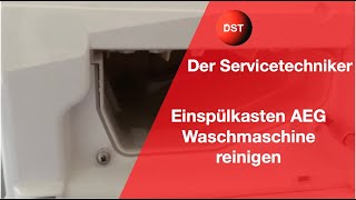 AEG Waschmaschine Einspülkasten reinigen [upl. by Nevets935]