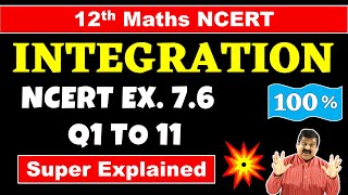 21 Integration by parts Class 12 Maths NCERT Chapter 7 Integration NCERT Exercise 76 Q1 to Q11 [upl. by Ingaborg]