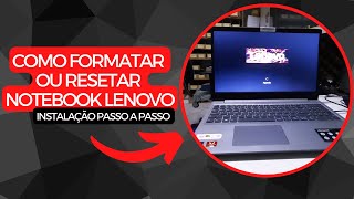 COMO FORMATAR RESETAR NOTEBOOK LENOVO [upl. by Annais]