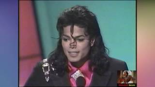 89 Michael Jackson Receives Award from Elizabeth Taylor KOP Title and Eddie Murphy HD1080i [upl. by Ginni]