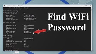 Show WiFi Password  Windows 1087XP  MAC amp Linux  CMD [upl. by Aitnom448]