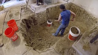 The Big Dig Hand Digging Out A 100YearOld Basement [upl. by Siana]